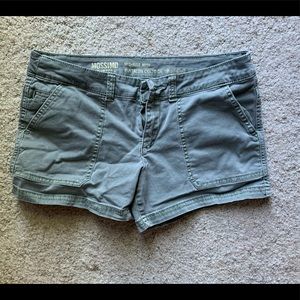 Olive green women’s shorts